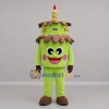 Custom Green and Brown Birthday Cake Mascot Costume Adult Full Body Suit for Birthday Parties