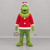 Custom Green and Red Christmas Monster Mascot Costume Adult Full Body Suit for Christmas Events
