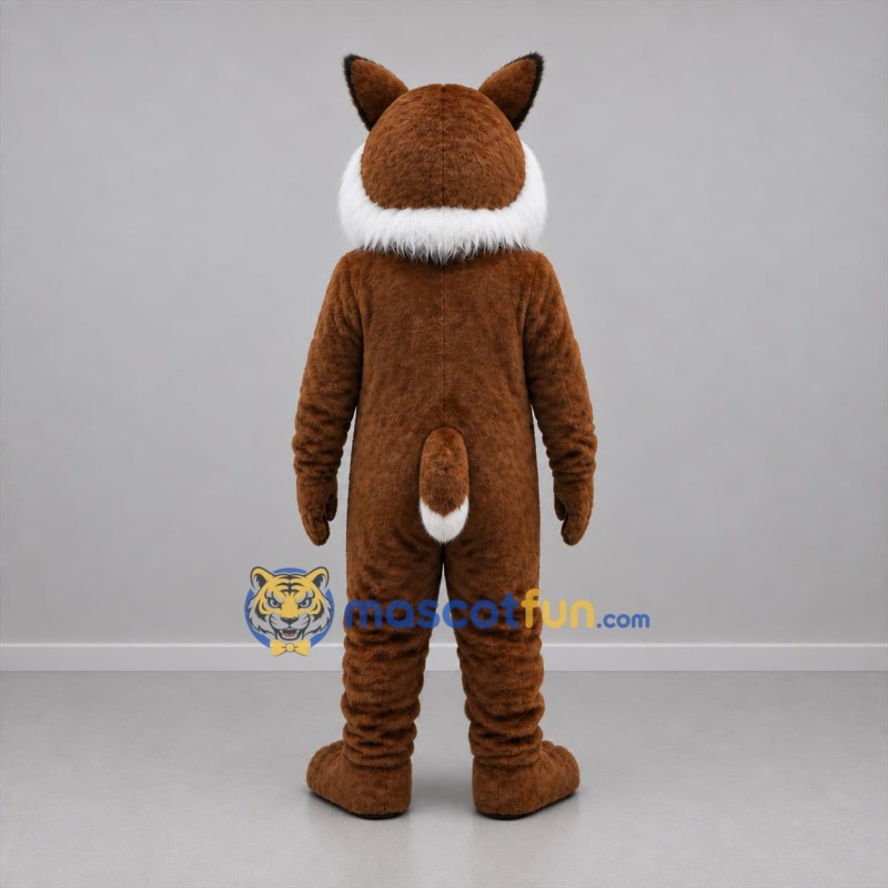 Custom Brown and White Lynx Mascot Costume Adult Full Body Suit for Wildlife Events