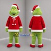 Custom Green and Red Christmas Monster Mascot Costume Adult Full Body Suit for Christmas Events