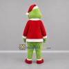 Custom Green and Red Christmas Monster Mascot Costume Adult Full Body Suit for Christmas Events