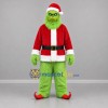 Custom Green and Red Christmas Monster Mascot Costume Adult Full Body Suit for Christmas Events