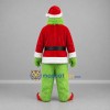 Custom Green and Red Christmas Monster Mascot Costume Adult Full Body Suit for Christmas Events