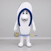 Custom White and Navy Blue Flip Flop Mascot Costume Adult Full Body Suit for Summer Events