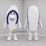 Custom White and Navy Blue Flip Flop Mascot Costume Adult Full Body Suit for Summer Events