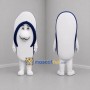 Custom White and Navy Blue Flip Flop Mascot Costume Adult Full Body Suit for Beach Events