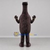Custom Dark Brown Bottle Mascot Costume Adult Full Body Suit for Product Promotions