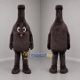 Custom Dark Brown Bottle Mascot Costume Adult Full Body Suit for Product Promotions
