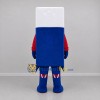 Custom White Red and Blue Rectangular Superhero Mascot Costume Adult Full Body Suit for Promotional Events