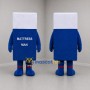 Custom Blue and White Mattress Mascot Costume Adult Full Body Suit for Home Store Promotions