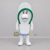 Custom White and Green Flip Flop Mascot Costume Adult Full Body Suit for Beach Events