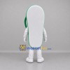 Custom White and Green Flip Flop Mascot Costume Adult Full Body Suit for Beach Events