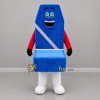 Custom Blue Red and White Car Seat Mascot Costume Adult Full Body Suit for Road Safety Events
