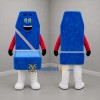 Custom Blue Red and White Car Seat Mascot Costume Adult Full Body Suit for Road Safety Events