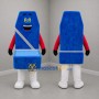 Custom Blue Red and White Car Seat Mascot Costume Adult Full Body Suit for Road Safety Events