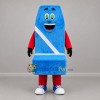Custom Blue Red and White Car Seat Mascot Costume Adult Full Body Suit for Road Safety Events