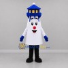 Custom White and Blue Lighthouse Mascot Costume Adult Full Body Suit for Coastal Events