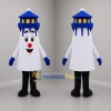 Custom White and Blue Lighthouse Mascot Costume Adult Full Body Suit for Coastal Events