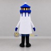 Custom White and Blue Lighthouse Mascot Costume Adult Full Body Suit for Coastal Events