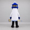 Custom White and Blue Lighthouse Mascot Costume Adult Full Body Suit for Coastal Events