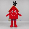 Custom Red and Orange House Mascot Costume Adult Full Body Suit for Community Events