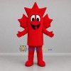Custom Red Maple Leaf Mascot Costume Adult Full Body Suit for Canada Day Events