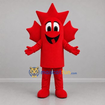 Custom Red Maple Leaf Mascot Costume Adult Full Body Suit for Canada Day Events