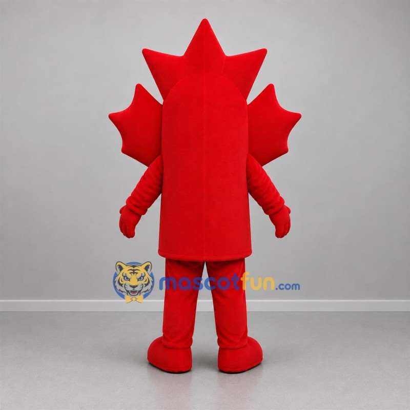 Custom Red Maple Leaf Mascot Costume Adult Full Body Suit for Canada Day Events