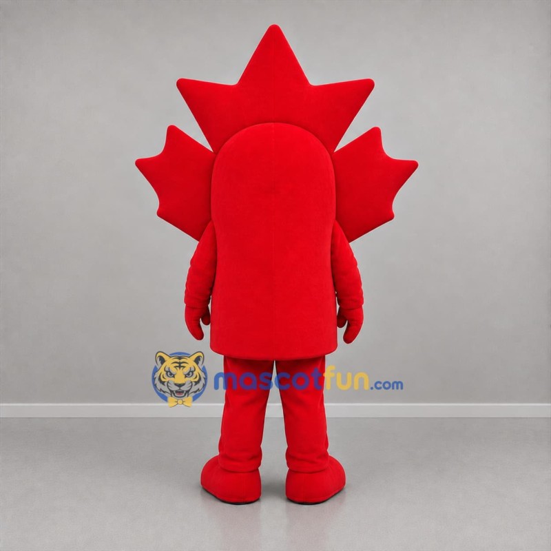 Custom Red Maple Leaf Mascot Costume Adult Full Body Suit for Canada Day Events