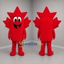 Custom Red Maple Leaf Mascot Costume Adult Full Body Suit for Canada Day Events