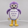 Custom Purple and White Owl Mascot Costume Adult Full Body Suit for School Events