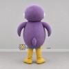 Custom Purple and White Owl Mascot Costume Adult Full Body Suit for School Events