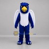 Custom Navy Blue and White Bird Mascot Costume Adult Full Body Suit for Sports Events