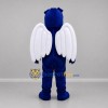Custom Navy Blue and White Bird Mascot Costume Adult Full Body Suit for Sports Events