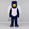 Custom Navy Blue and White Bird Mascot Costume Adult Full Body Suit for Sports Events