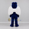 Custom Navy Blue and White Bird Mascot Costume Adult Full Body Suit for Sports Events