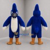 Custom Blue and White Crested Bird Mascot Costume Adult Full Body Suit for Sports Events