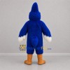 Custom Blue and White Crested Bird Mascot Costume Adult Full Body Suit for Sports Events