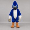 Custom Blue and White Crested Bird Mascot Costume Adult Full Body Suit for School Events