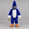 Custom Blue and White Crested Bird Mascot Costume Adult Full Body Suit for Sports Events