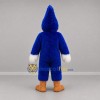 Custom Blue and White Crested Bird Mascot Costume Adult Full Body Suit for Sports Events