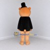 Custom Tan and Black Top Hat Bear Mascot Costume Adult Full Body Suit for Themed Events Custom Tan and Black Top Hat Bear Mascot Costume Adult Full Body Suit for Themed Events