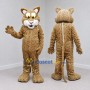 Custom Tan and Brown Spotted Cat Mascot Costume Adult Full Body Suit for Wildlife Events