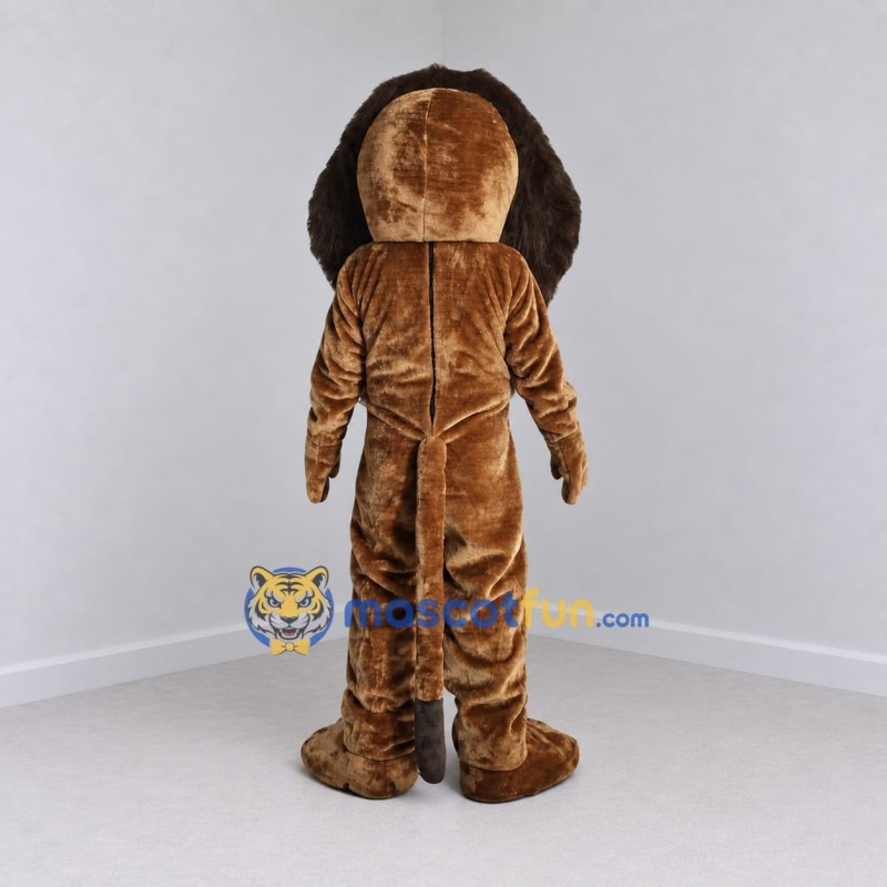 Custom Brown and Tan Lion Mascot Costume Adult Full Body Suit for Wildlife Events Custom Brown and Tan Lion Mascot Costume Adult Full Body Suit for Wildlife Events