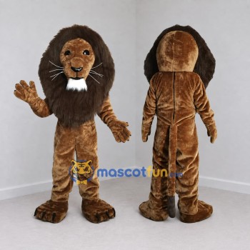 Custom Brown and Tan Lion Mascot Costume Adult Full Body Suit for Wildlife Events