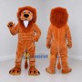 Custom Orange and Brown Lion Mascot Costume Adult Full Body Suit for School Events