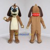Custom Brown and Cream Dog Mascot Costume Adult Full Body Suit for Pet Events Custom Brown and Cream Dog Mascot Costume Adult Full Body Suit for Pet Events