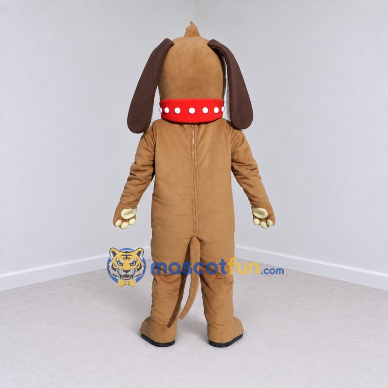 Custom Brown and Cream Dog Mascot Costume Adult Full Body Suit for Pet Events Custom Brown and Cream Dog Mascot Costume Adult Full Body Suit for Pet Events