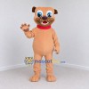 Custom Tan and Red Dog Mascot Costume Adult Full Body Suit for Pet Events Custom Tan and Red Dog Mascot Costume Adult Full Body Suit for Pet Events