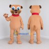 Custom Tan and Red Dog Mascot Costume Adult Full Body Suit for Pet Events Custom Tan and Red Dog Mascot Costume Adult Full Body Suit for Pet Events